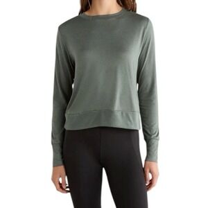 VUORI Women's Daydream Crew Sweatshirt S Tee Agate Green Pullover‎ Athleisure